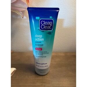 Clean & Clear Deep Action Cream Cleanser Oil-Free Original Formula Tingle 6.5 oz